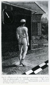 来自&39;巴黎心理站&39;的插图，由Etienne-Jules Marey撰写，发表于1883年的“La Revue Scientifique”